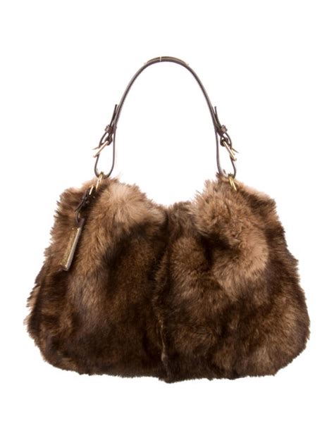 fake fur bag strap|Faux Fur Handbags, Purses & Wallets for Women .